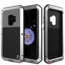 Charger l&#39;image dans la galerie, Galaxy S9 Metal Case, Heavy Duty Military Grade Rugged Armor Cover [shock proof] Hybrid Full Body Hard Aluminum &amp; TPU Design [non slip] W/ Prime Drop Protection for Samsung Galaxy S9 [Silver] (Color in image: Silver)
