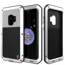 Charger l&#39;image dans la galerie, Galaxy S9 Metal Case, Heavy Duty Military Grade Rugged Armor Cover [shock proof] Hybrid Full Body Hard Aluminum &amp; TPU Design [non slip] W/ Prime Drop Protection for Samsung Galaxy S9 [White] (Color in image: White)
