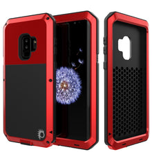 Charger l'image dans la galerie, Galaxy S9 Plus Metal Case, Heavy Duty Military Grade Rugged Armor Cover [shock proof] Hybrid Full Body Hard Aluminum &amp; TPU Design [non slip] W/ Prime Drop Protection for Samsung Galaxy S9 Plus [Red] (Color in image: Red)
