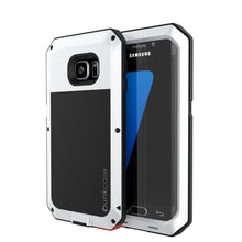 Charger l'image dans la galerie, Galaxy S7 EDGE  Case, PUNKcase Metallic White Shockproof  Slim Metal Armor Case (Color in image: white)
