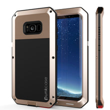 Load image into Gallery viewer, Galaxy S8  Case, PUNKcase Metallic Gold Shockproof  Slim Metal Armor Case (Color in image: gold)
