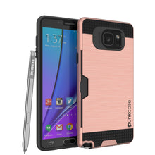 Charger l&#39;image dans la galerie, Galaxy Note 5 Case PunkCase SLOT Rose Series Slim Armor Soft Cover Case w/ Tempered Glass (Color in image: Rose)
