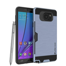 Charger l&#39;image dans la galerie, Galaxy Note 5 Case PunkCase SLOT Navy Series Slim Armor Soft Cover Case w/ Tempered Glass (Color in image: Navy)
