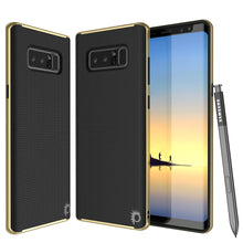 Load image into Gallery viewer, Galaxy Note 8 Case, PunkCase [Stealth Series] Hybrid 3-Piece Shockproof Dual Layer Cover [Non-Slip] [Soft TPU + PC Bumper] with PUNKSHIELD Screen Protector for Samsung Note 8 [Gold] (Color in image: Gold)

