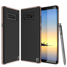 Load image into Gallery viewer, Galaxy Note 8 Case, PunkCase [Stealth Series] Hybrid 3-Piece Shockproof Dual Layer Cover [Non-Slip] [Soft TPU + PC Bumper] with PUNKSHIELD Screen Protector for Samsung Note 8 [Rose Gold] (Color in image: Rose Gold)
