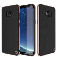 Load image into Gallery viewer, Galaxy S8 Case, PunkCase [Stealth Series] Hybrid 3-Piece Shockproof Dual Layer Cover [Non-Slip] [Soft TPU + PC Bumper] with PUNKSHIELD Screen Protector for Samsung S8 Edge [Rose Gold] (Color in image: Rose Gold)
