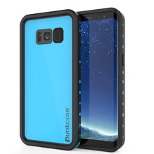Load image into Gallery viewer, Galaxy S8 Plus Waterproof Case PunkCase StudStar Light Blue Thin 6.6ft Underwater IP68 ShockProof (Color in image: light blue)
