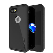 Charger l&#39;image dans la galerie, iPhone 8 Waterproof Case, Punkcase [Black] [StudStar Series] [Slim Fit] [IP68 Certified][Dirtproof] [Snowproof] (Color in image: black)
