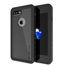 Charger l&#39;image dans la galerie, iPhone 8+ Plus Waterproof Case, Punkcase [StudStar Series] [Black] [Slim Fit] [Shockproof] [Dirtproof] [Snowproof] Armor Cover (Color in image: black)
