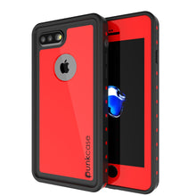 Charger l&#39;image dans la galerie, iPhone 8+ Plus Waterproof Case, Punkcase [StudStar Series] [Red] [Slim Fit] [Shockproof] [Dirtproof] [Snowproof] Armor Cover (Color in image: red)
