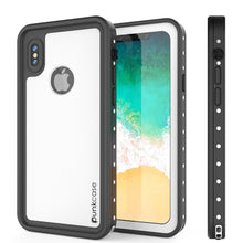 Load image into Gallery viewer, iPhone X Waterproof IP68 Case, Punkcase [White] [StudStar Series] [Slim Fit] [Dirtproof] (Color in image: light blue)
