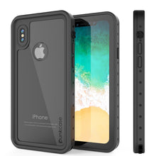Load image into Gallery viewer, iPhone X Waterproof IP68 Case, Punkcase [Clear] [StudStar Series] [Slim Fit] [Dirtproof] (Color in image: black)
