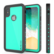 Load image into Gallery viewer, iPhone X Waterproof IP68 Case, Punkcase [Teal] [StudStar Series] [Slim Fit] [Dirtproof] (Color in image: red)
