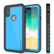 Load image into Gallery viewer, iPhone X Waterproof IP68 Case, Punkcase [Light blue] [StudStar Series] [Slim Fit] [Dirtproof] (Color in image: light green)
