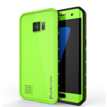 Load image into Gallery viewer, Galaxy S7 EDGE Waterproof Case PunkCase StudStar Light Green Thin 6.6ft Underwater IP68 ShockProof (Color in image: light green)
