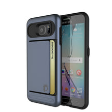 Load image into Gallery viewer, Galaxy s6 Case PunkCase CLUTCH Navy Series Slim Armor Soft Cover Case w/ Tempered Glass (Color in image: Navy)
