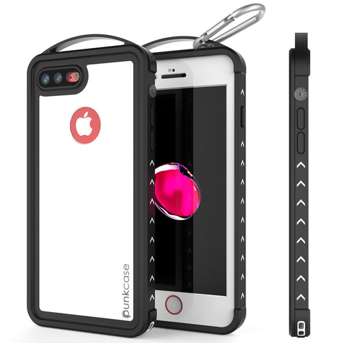 iPhone 7+ Plus Waterproof Case, Punkcase ALPINE Series, White | Heavy Duty Armor Cover (Color in image: white)