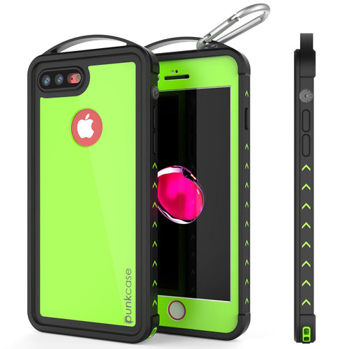 iPhone 7+ Plus Waterproof Case, Punkcase ALPINE Series, Light Green | Heavy Duty Armor Cover (Color in image: light green)