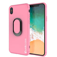 Load image into Gallery viewer, iPhone XR Case, Punkcase Magnetix Protective TPU Cover W/ Kickstand, Tempered Glass Screen Protector [Pink] (Color in image: pink)
