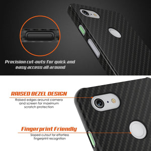 Google pixel 3 CarbonShield Heavy Duty & Ultra Thin 2  Leather Cover 