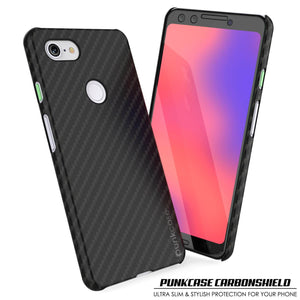 Google pixel 3 CarbonShield Heavy Duty & Ultra Thin 2  Leather Cover 