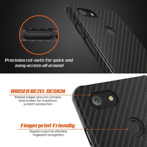 Google Pixel 4 XL CarbonShield Heavy Duty & Ultra Thin Leather Cover 