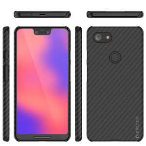 Google Pixel 4 XL CarbonShield Heavy Duty & Ultra Thin Leather Cover 