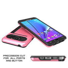 Charger l&#39;image dans la galerie, Galaxy Note 5 Case PunkCase CLUTCH Pink Series Slim Armor Soft Cover Case w/ Tempered Glass (Color in image: White)
