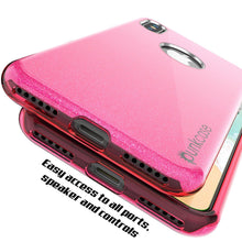 Load image into Gallery viewer, iPhone X Case, Punkcase Galactic 2.0 Series Ultra Slim w/ Tempered Glass Screen Protector | [Pink] (Color in image: red)
