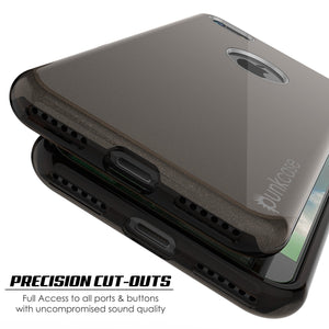 iPhone SE (4.7") Case, Punkcase Galactic 2.0 Series Ultra Slim Protective Armor TPU Cover [Black/Grey] (Color in image: red)