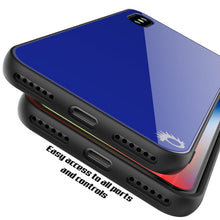 Load image into Gallery viewer, iPhone X Case, Punkcase GlassShield Ultra Thin Protective 9H Full Body Tempered Glass Cover W/ Drop Protection &amp; Non Slip Grip for Apple iPhone 10 [Blue] 
