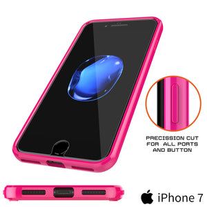 iPhone 7 Case Punkcase® LUCID 2.0 Pink Series w/ PUNK SHIELD Screen Protector | Ultra Fit (Color in image: black)