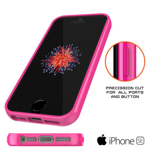 iPhone SE/5S/5 Case Punkcase® LUCID 2.0 Pink Series w/ PUNK SHIELD Screen Protector | Ultra Fit (Color in image: light blue)