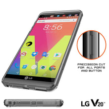 Load image into Gallery viewer, LG v20 Case Punkcase® LUCID 2.0 Crystal Black Series w/ PUNK SHIELD Glass Screen Protector | Ultra Fit (Color in image: clear)
