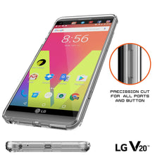 Charger l&#39;image dans la galerie, LG v20 Case Punkcase® LUCID 2.0 Clear Series w/ PUNK SHIELD Glass Screen Protector | Ultra Fit (Color in image: teal)
