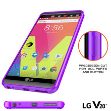 Load image into Gallery viewer, LG v20 Case Punkcase® LUCID 2.0 Purple Series w/ PUNK SHIELD Glass Screen Protector | Ultra Fit (Color in image: black)
