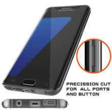 Charger l'image dans la galerie, S7 Edge Case Punkcase® LUCID 2.0 Crystal Black Series w/ PUNK SHIELD Screen Protector | Ultra Fit (Color in image: purple)
