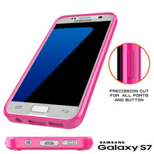 Load image into Gallery viewer, S7 Case Punkcase® LUCID 2.0 Pink Series w/ PUNK SHIELD Glass Screen Protector | Ultra Fit (Color in image: black)
