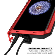 Charger l'image dans la galerie, Galaxy S9 Plus Metal Case, Heavy Duty Military Grade Rugged Armor Cover [shock proof] Hybrid Full Body Hard Aluminum &amp; TPU Design [non slip] W/ Prime Drop Protection for Samsung Galaxy S9 Plus [Red] (Color in image: Gold)

