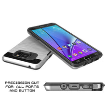 Charger l&#39;image dans la galerie, Galaxy Note 5 Case PunkCase SLOT Silver Series Slim Armor Soft Cover Case w/ Tempered Glass (Color in image: Pink)
