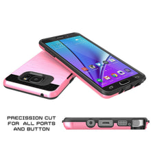 Charger l&#39;image dans la galerie, Galaxy Note 5 Case PunkCase SLOT Pink Series Slim Armor Soft Cover Case w/ Tempered Glass (Color in image: Black)

