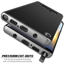 Load image into Gallery viewer, Galaxy Note 8 Case, PunkCase [Stealth Series] Hybrid 3-Piece Shockproof Dual Layer Cover [Non-Slip] [Soft TPU + PC Bumper] with PUNKSHIELD Screen Protector for Samsung Note 8 [Silver] (Color in image: Red)
