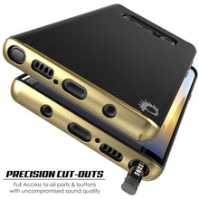 Load image into Gallery viewer, Galaxy Note 8 Case, PunkCase [Stealth Series] Hybrid 3-Piece Shockproof Dual Layer Cover [Non-Slip] [Soft TPU + PC Bumper] with PUNKSHIELD Screen Protector for Samsung Note 8 [Gold] (Color in image: Grey)
