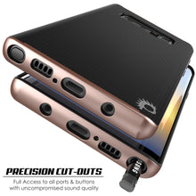 Load image into Gallery viewer, Galaxy Note 8 Case, PunkCase [Stealth Series] Hybrid 3-Piece Shockproof Dual Layer Cover [Non-Slip] [Soft TPU + PC Bumper] with PUNKSHIELD Screen Protector for Samsung Note 8 [Rose Gold] (Color in image: Red)
