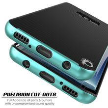 Load image into Gallery viewer, Galaxy S8 Case, PunkCase [Stealth Series] Hybrid 3-Piece Shockproof Dual Layer Cover [Non-Slip] [Soft TPU + PC Bumper] with PUNKSHIELD Screen Protector for Samsung S8 Edge [Teal] (Color in image: Navy Blue)
