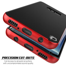 Load image into Gallery viewer, Galaxy S8 Case, PunkCase [Stealth Series] Hybrid 3-Piece Shockproof Dual Layer Cover [Non-Slip] [Soft TPU + PC Bumper] with PUNKSHIELD Screen Protector for Samsung S8 Edge [Red] (Color in image: Silver)
