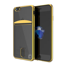 Load image into Gallery viewer, iPhone SE (4.7&quot;) Case, PUNKCASE® LUCID Gold Series | Card Slot | SHIELD Screen Protector | Ultra fit (Color in image: Gold)

