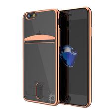 Charger l&#39;image dans la galerie, iPhone 8 Case, PUNKCASE® LUCID Rose Gold Series | Card Slot | SHIELD Screen Protector | Ultra fit (Color in image: Rose Gold)
