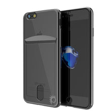 Load image into Gallery viewer, iPhone SE (4.7&quot;) Case, PUNKCASE® LUCID Black Series | Card Slot | SHIELD Screen Protector | Ultra fit (Color in image: Black)
