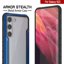 Load image into Gallery viewer, Coque de protection Punkcase S23 Armor Stealth, de qualité militaire, avec plusieurs couches [Bleu marine]
